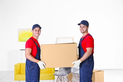 Professional removals planning in Brookgreen with moving boxes and transport vehicle