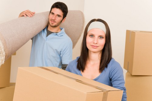 New homeowners unpacking after house removals in Brookgreen