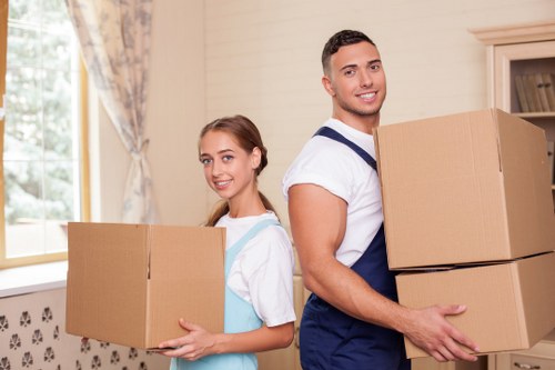 Packing supplies and organized boxes for Brookgreen home moves