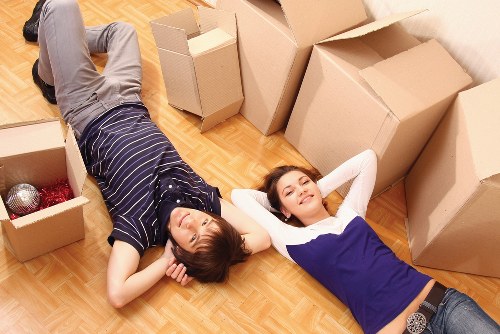 Brook Green moving service handling boxes and household items