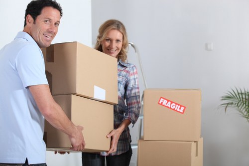 Large furniture pieces prepared for removals in Brookgreen